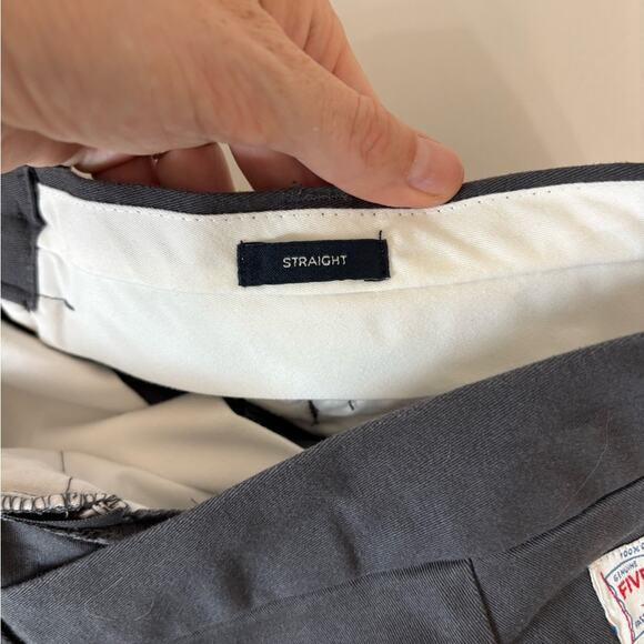 NWT Five Four Lester Straight Leg Chinos in Gray - Size 33 - Picture 9 of 9